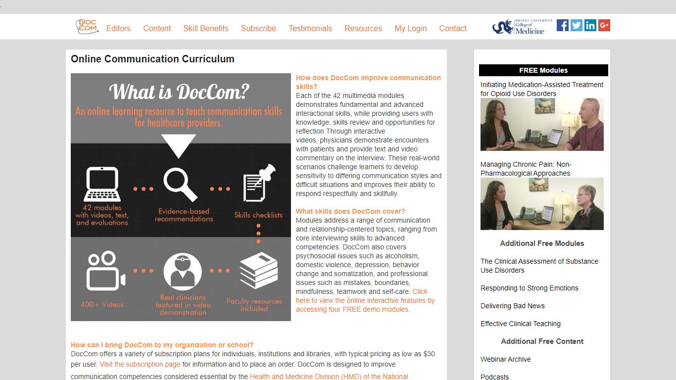 DocCom Home - Drexel University