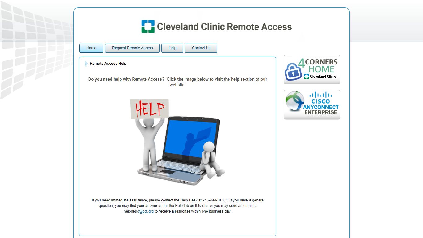 Cleveland Clinic Remote Access > Home